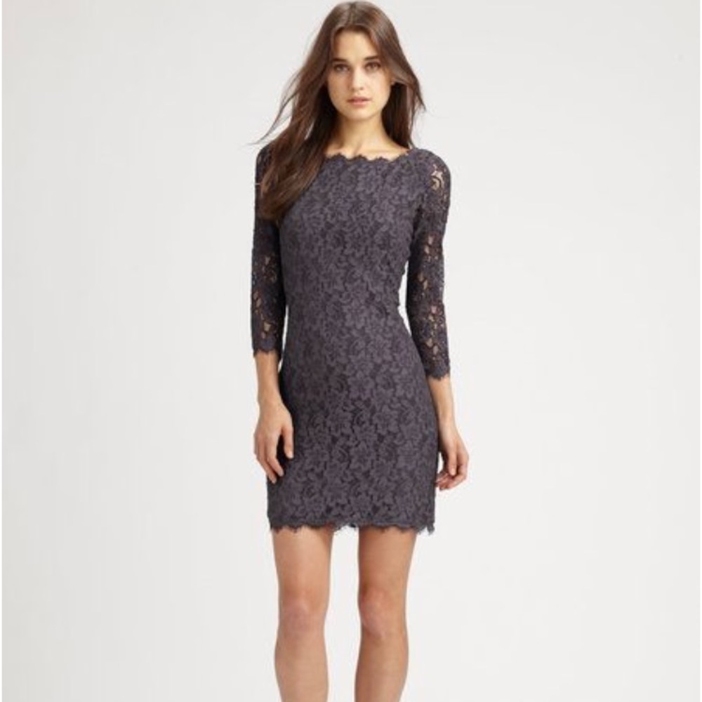 Diane Von Furstenberg Lace Cocktail Dress